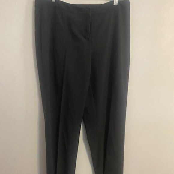Ellen Tracy Gray straight leg trousers, size 12 - Picture 1 of 4